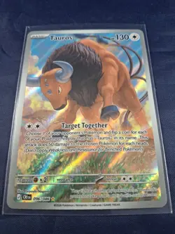 Tauros 096/086 IR Chaos Rising Pokemon TCG Pack - Sleeve - Image 1