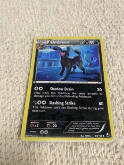 Umbreon 60/108 Dark Explorers Reverse Holo Rare English Stage 1 100 HP 2012 - Image 1