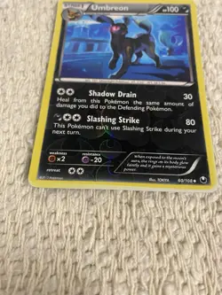 Umbreon 60/108 Dark Explorers Reverse Holo Rare English Stage 1 100 HP 2012 - Image 2