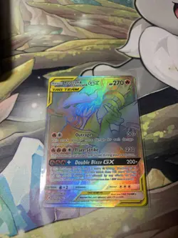Reshiram & Charizard GX (Secret) Holo SM - Unbroken Bonds 217/214 Pokemon TCG - Image 1