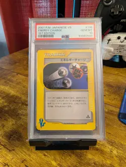 Pokemon Japanese VS Energy Charge #138/141 1st Edition – PSA 10 (2001) - Image 2