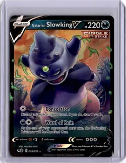 Pokemon Galarian Slowking V 099/198 Holo Ultra Rare Chilling Reign Near Mint - Image 1