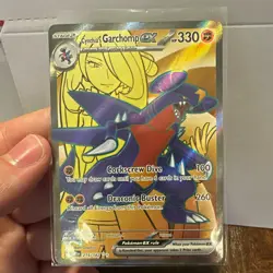 Pokemon Cynthia's Garchomp ex Holo Ultra Rare Full Art 215/182 EN - Image 1