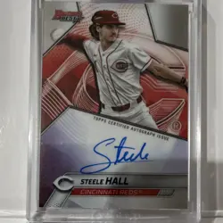 Topps 2025 Bowman's Best Steele Hall Reds Rookie Auto Best of 2025 #B25-SH - Image 1