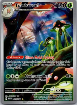 TOEDSCRUEL 185/182 ILLUSTRATION RARE PARADOX RIFT POKEMON NM - Image 1