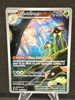 Pokemon Toedscruel 185/182 Paradox Rift Illustration Rare Holo NM - Image 1