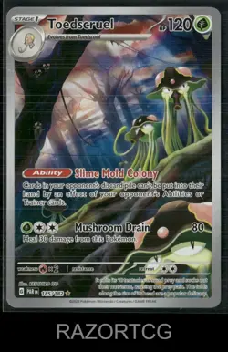 TOEDSCRUEL 185/182 ILLUSTRATION RARE PARADOX RIFT POKEMON NM/M - Image 1