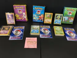 3 Pokemon Base Set Theme Deck Collection - Zap!, Blackout & Overgrowth (Vintage) - Image 1