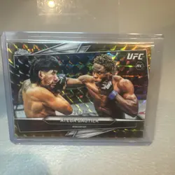 2026 Topps Chrome UFC Ateba Gautier Gold Geo /50 Free Shipping Rookie Card - Image 1