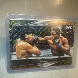 2026 Topps Chrome UFC Ateba Gautier Gold Geo /50 Free Shipping Rookie Card - Image 2