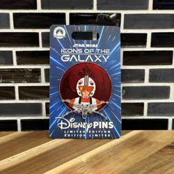 2026 Disney Parks Star Wars Icons Of The Galaxy Rebel Pilot X Wing LE 3000 Pin - Image 1