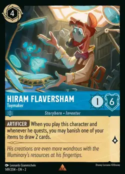 Lorcana - Hiram Flaversham - Toymaker - 149 - Rise Of The Floodborn - Image 1