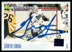 1993-94 Classic Garth Snow Auto Maine Black Bears #58 - Image 1