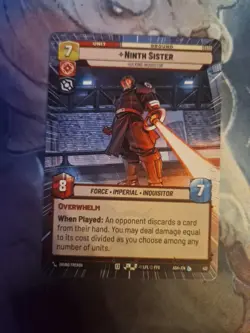 Star Wars Unlimited Ashes of the Empire Ninth Sister Hyperspace 412 - Image 1