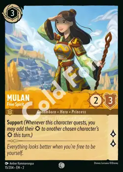 DISNEY LORCANA EN 2-RISE OF THE FLOODBORN 15 - MULAN - Image 3