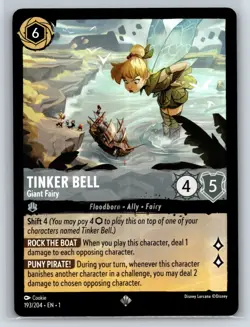 #193 Tinker Bell - Giant Fairy Super Rare 2023 Disney Lorcana The First Chapter - Image 1