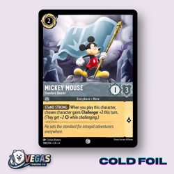 Mickey Mouse Standard Bearer 188/204 Cold Foil Common Ursula's LP Disney Lorcana - Image 1