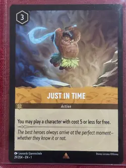 Disney Lorcana - Just In Time - 29/204 - The First Chapter MINT - Image 1