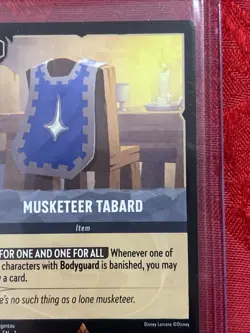 Disney Lorcana - Musketeer Tabard - Rare - 203/204 Pull To Sleeve MINT - Image 2