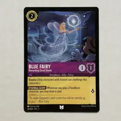 Blue Fairy 36/204 Disney Lorcana Rise of the Floodborn Regular Uncommon Card NM - Image 1