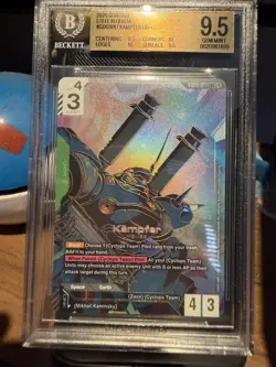 Gundam Card Game Kampfer GD03-017 LR++ Alt Art Beckett BGS 9.5 - Image 1