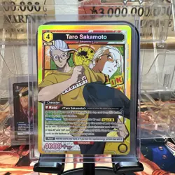 Union Arena SAKAMOTO DAYS Taro Sakamoto UE19BT/SMD-1-026 SR Holo Parallel - Image 1