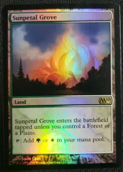 MTG *Sunpetal Grove Foil X1* (LP) Core Set 10 Magic The Gathering - Image 1