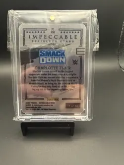 2023 Panini WWE Impeccable Charlotte Flair Gold Stainless Stars #7/10 SSP - Image 2