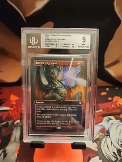 BGS 9 Deflecting Swat - BORDERLESS FOIL - MTG Commander Masters. #698 - Image 1