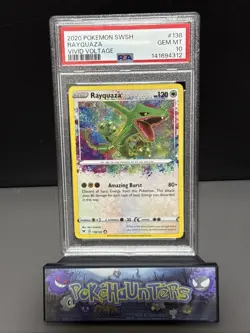 Pokemon Card Rayquaza 138/185 Amazing Rare Vivid Voltage PSA 10 GEM MINT - Image 1