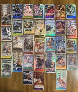 One Piece Card Lot - Over 2700 cards Total - Over 600 Are Foil R/SR All English - Image 1