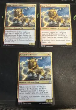 Savai Thundermane X3 Ikoria Lair of Behemoths Magic the Gathering MTG - Image 1