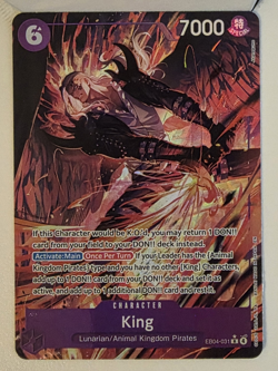 TWO (2x) Bandai One Piece Card Game King EB04-031 Alt Art Holo ENG - Image 1