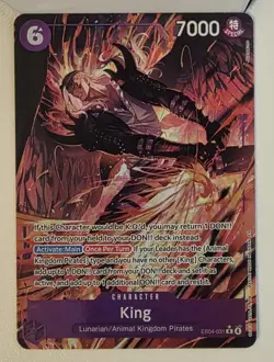 TWO (2x) Bandai One Piece Card Game King EB04-031 Alt Art Holo ENG - Image 3