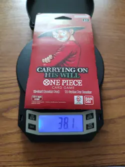 One Piece OP-13 Carrying On His Will Sleeved Pack Very Heavy 38.1 grams - Image 1