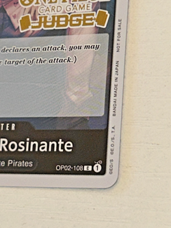 Donquixote Rosinante Judge Promo OP02-108 One Piece Stamped Judge Pack Vol. 2 - Image 3