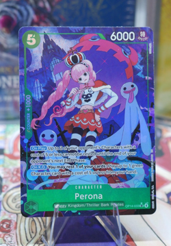 One Piece TCG OP14-033 Perona AA Alt Art Card Game TCG ENGLISH Azure Sea Seven - Image 1
