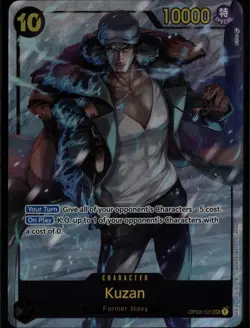 Kuzan (121) (Alternate Art) OP02-121 Secret Rare Paramount War One Piece NM - Image 1