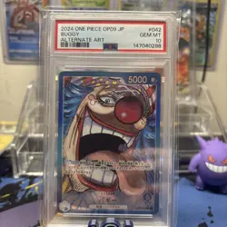 ONE PIECE EMPERORS IN THE NEW WORLD BUGGY ALT LEADER OP09 042 PSA 10 GEM - Image 2