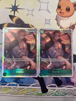 2x Shanks (028) OP13-028 English SR Carrying On His Will One Piece Card Game - Image 1