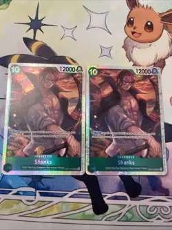 2x Shanks (028) OP13-028 English SR Carrying On His Will One Piece Card Game - Image 2