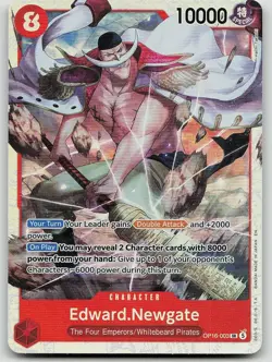 Edward.Newgate OP16-003 Super Rare The Time of Battle One Piece Foil Near Mint - Image 1