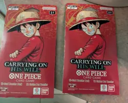 2x One Piece OP-13 Carrying On His Will Booster Packs - Image 1