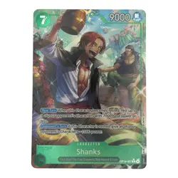 One Piece OP14-027 Shanks Alt Art AA R The Azure Sea’s Seven EN NM - Image 1