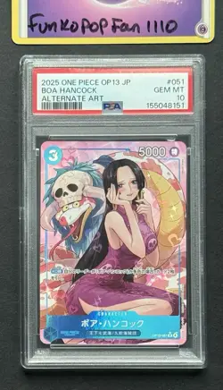 PSA 10 Boa Hancock OP13-051 R Alternate Art ONE PIECE Card Game Japanese - Image 1
