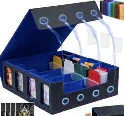 3200+ MTG Commander Deck Box with Window Dice Tray, Organizer - Image 4