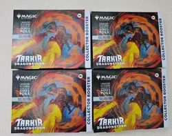 Mtg Tarkir Dragonstorm Omega Collector Booster Pack x4 Brand New Sealed - Image 1