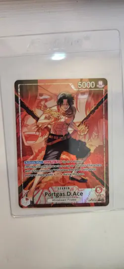 Portgas D Ace Alt Art Leader OP16-001 Time of Battle ENGLISH - Image 1