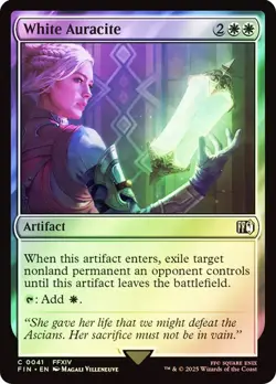 White Auracite FINAL FANTASY MTG MAGIC ARTIFACT FOIL - Image 1