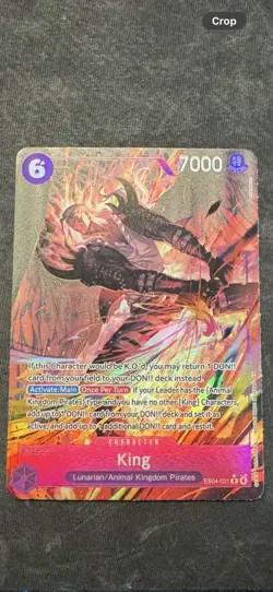 King EB04-031 Rare Alt Art One Piece TCG English The Azure Sea's Seven - Image 2